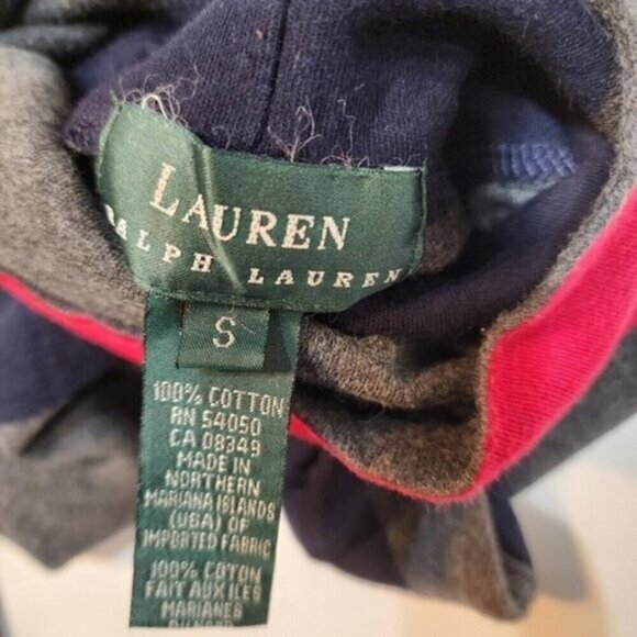 Lauren by Ralph Lauren size S Small women cotton turtleneck Embroidered logo - Picture 4 of 9